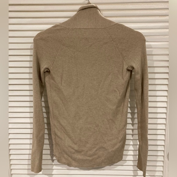 SOLD Banana Republic Cashmere Blend Cardigan Size Petite Small in Tan - Picture 3 of 5